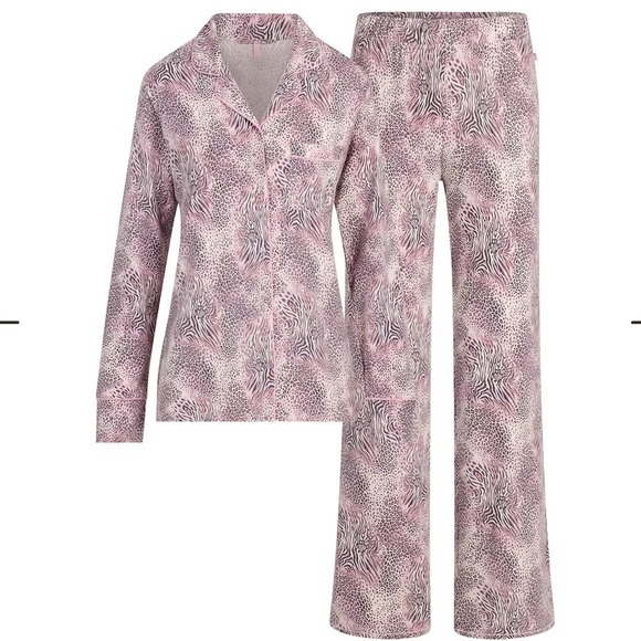 SKIMS Other - ⭐️Host Pick⭐️ SKIMS Sleep Long Sleeve Pajama Set Bloom Mini Multi Animal S NWT